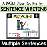 Practice Writing Multiple Sentences: Daily Sentence Writin