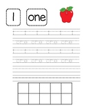 Practice Writing Numbers 1-5