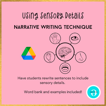 Preview of Practice Writing Sensory Details-Narrative Writing Technique