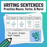 Practice Writing Sentences | Using Nouns, Verbs, Adjective