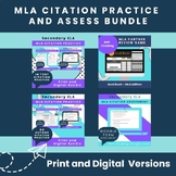 Practice, Review, and Assess MLA In-Text Citations BUNDLE!