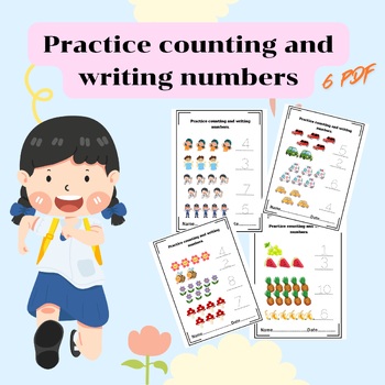 Preview of Practice counting and writing numbers.
