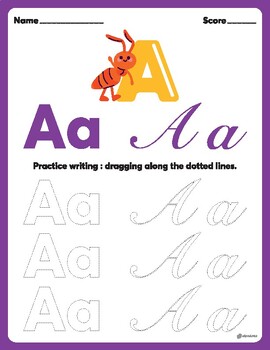 Preview of Practice handwriting: Alphabet Set 1
