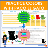 Practice the colors in Spanish with "Paco en Gato"
