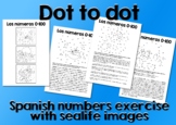 Practice the numbers 0-100 in Spanish with dot-to-dot draw