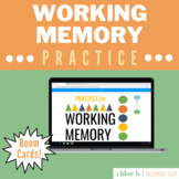 Working Memory Activities - Speech Language Therapy Distance Learning