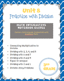 Practice with Division (enVision Topic 8) Interactive Notebook