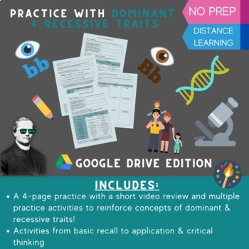 Preview of Practice with Dominant & Recessive Traits