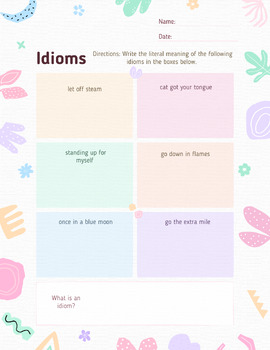 Preview of Practice with Idioms