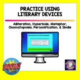 Literary Devices BOOM Cards | Distance Learning
