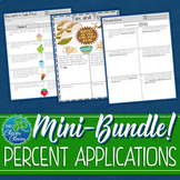 Percent Applications - Guided Notes, Worksheets and Assessments