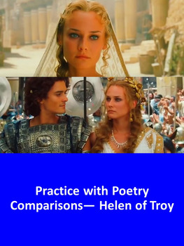 Preview of Helen of Troy: Practice with Poetry Comparisons