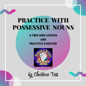 Preview of Possessive Nouns Grammar Worksheets for Distance Learning | Distance Learning