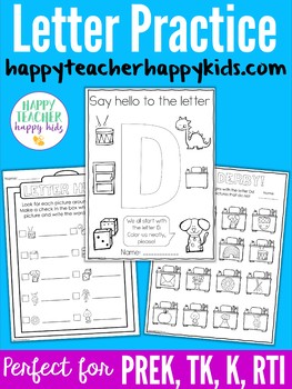 Letter D by Happy Teacher Happy Kids | Teachers Pay Teachers