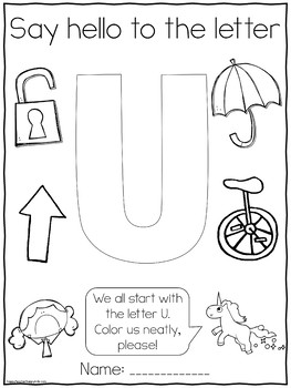 letter u by happy teacher happy kids teachers pay teachers