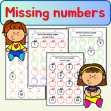 Missing number Practice writing numbers 1-20 - Fill in the