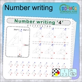 Writing numbers (10 distance learning worksheets for Literacy)