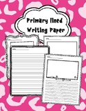 Practice writing paper. Primary Writing Paper with box and