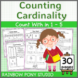 Practicing Cardinality 5 Frame count with in 1-5 Kindergar