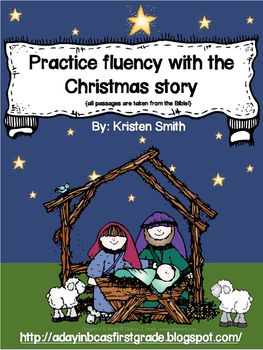Preview of Practicing Fluency with the Christmas Story!