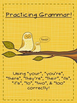 Preview of Practicing Grammar! Using Popular Homophones Correctly!