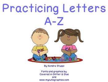 Preview of Practicing Letters A-Z flipchart