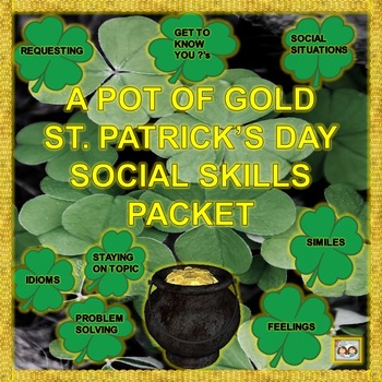 Preview of Practicing Pragmatics: St. Patrick's Day Social Skills Packet