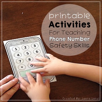 Preview of Phone Number Safety Skills Free