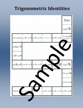 Preview of Practicing Trigonometric Identities - Dominoes