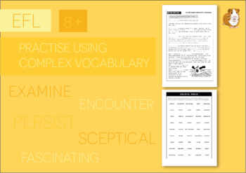Preview of Practise Using Complex Vocabulary: Zoggy's Trip To Hospital (EFL Work Pack) 8+