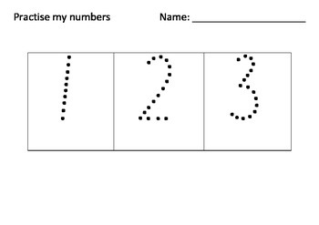 Preview of Practise my Numbers Multiple Pages NSW Foundation Style