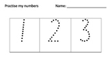 Practise my Numbers Multiple Pages NSW Foundation Style