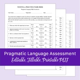 Pragmatic Language Skills Assessment for Speech Therapy | 