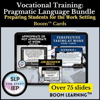 Preview of Vocational Training: Pragmatic Language Skills at Work-Boom™ Bundle