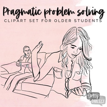 Preview of Pragmatic Problem Solving Teenager Clipart Set (Junior High & High School)