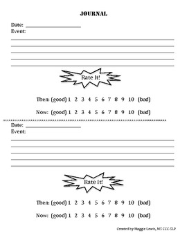 Preview of Pragmatic Reflection and Rating Journal Page