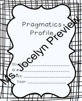 Preview of Pragmatics Profile (Including 10 IEP Goals)