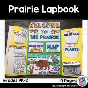 Preview of Prairie Lapbook for Early Learners - Animal Habitats