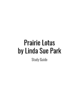 Preview of Prairie Lotus Study Guide
