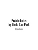 Prairie Lotus Study Guide