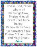 Praise God From Whom All Blessings Flow Prayer Poster | Bu