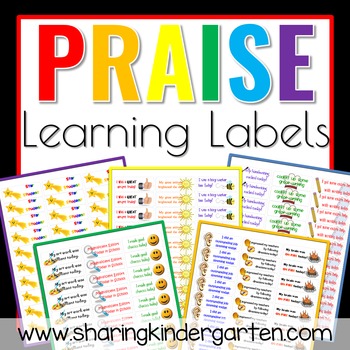 Preview of Praise Learning Labels (Word Doc)