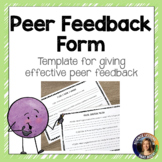 Peer Evaluation and Feedback Forms