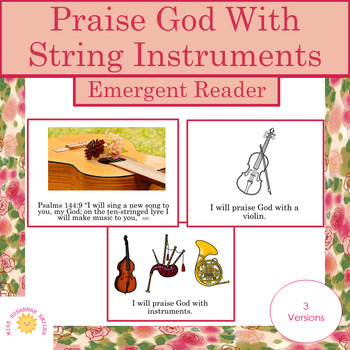 Preview of Praise with String Instruments Emergent Reader