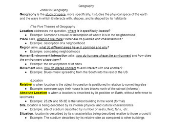 Preview of Praxis 5081 GEOGRAPHY Study Guide-Secondary Social Studies