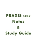 Praxis 5089 (Middle School Social Studies) Notes & Study Guide