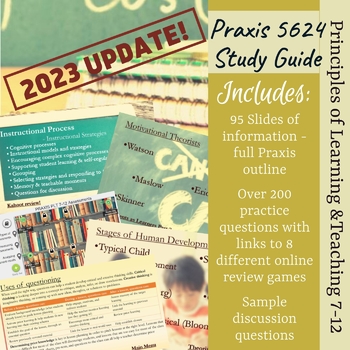 Preview of Praxis 5624 Principles of Learning & Teaching (PLT) 7-12 study guide & questions