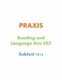 Praxis 7812 (Reading and Language Arts CKT Subtest) Notes 