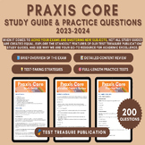 Praxis Core Study Guide 2023-2024: Reading, Writing, and M