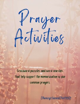 Preview of Prayer Activities